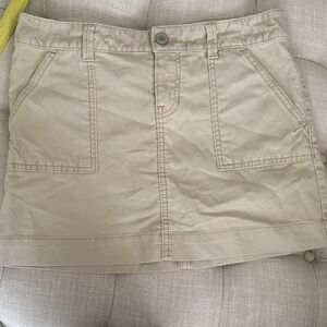 Stylish Tan Mini Skirt